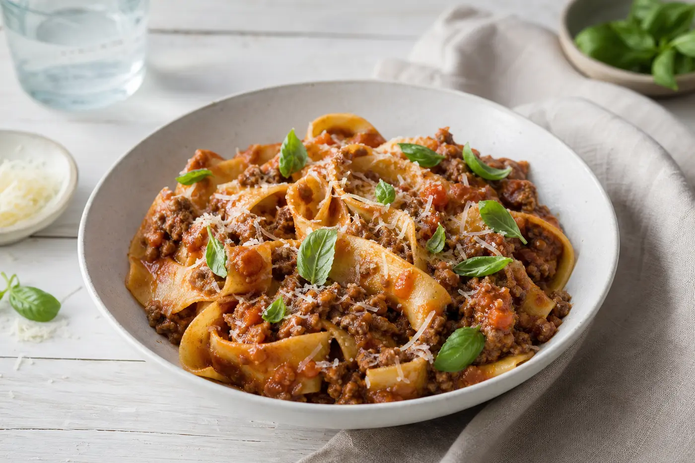 Slow beef ragù with pappardelle